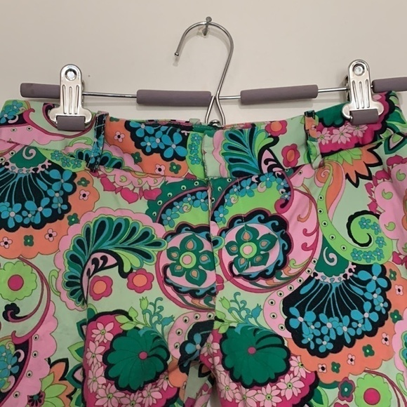 Vintage Marciano Y2K Psychedelic Bermuda Shorts Pink Green Festival Dopamine - Picture 3 of 7